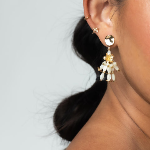 Hibiscus Waterfall Earrings