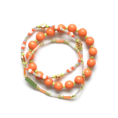 (SET OF BRACELETS) Orange You Glad