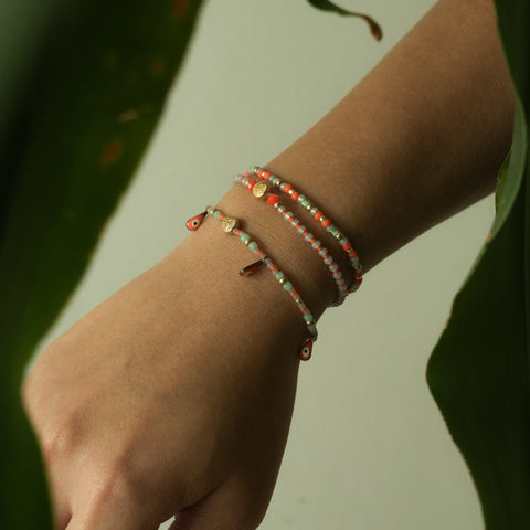(SET OF BRACELETS) Coral Bay