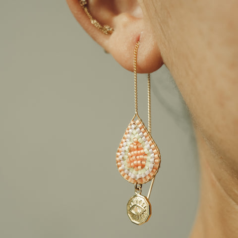 Beaded Earrings (Limited edition) - 056 (comes in two colours)