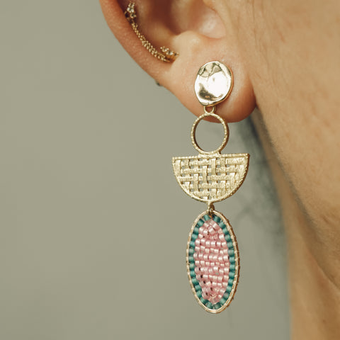 Beaded Earrings (Limited edition) - 058 (comes in two colours)