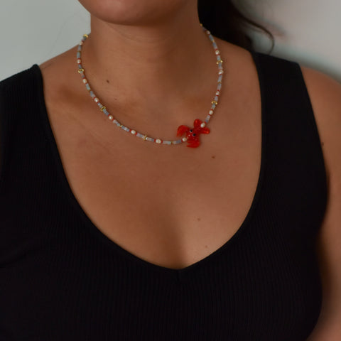 17" Lobster Bisque Necklace