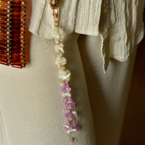 Flora Fringe Bag Charm