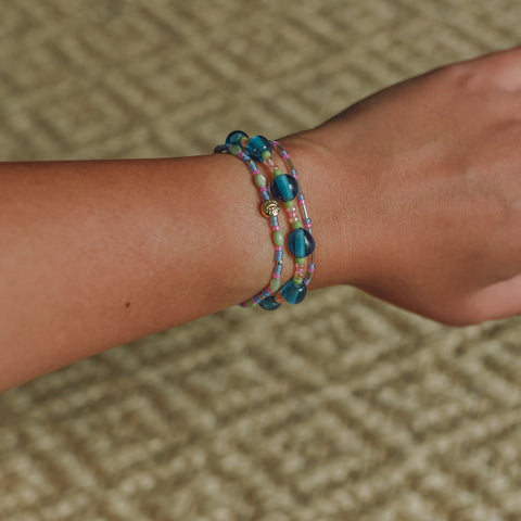 (SET OF BRACELETS) Lavender Swirl