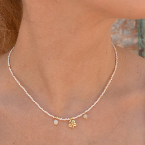 15" The Flora Necklace - (comes in colours)
