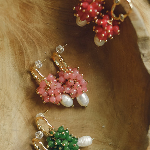 Grape Earrings - Pomelo (comes in mini)