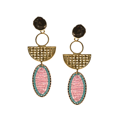 Beaded Earrings (Limited edition) - 058 (comes in two colours)