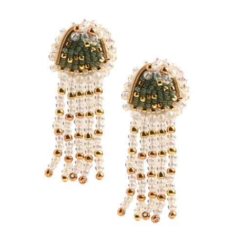Jellyfish Beaded Earrings (Limited edition) - 067
