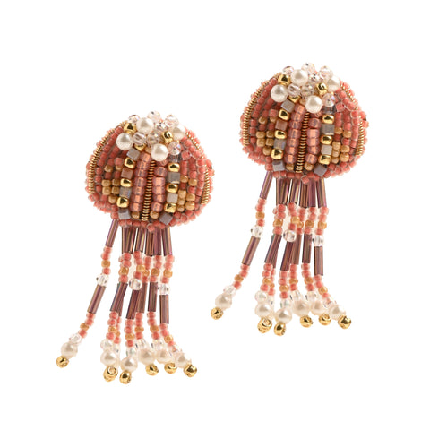 Jellyfish Beaded Earrings (Limited edition) - 060