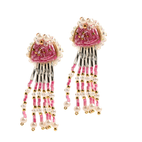 Jellyfish Beaded Earrings (Limited edition) - 066