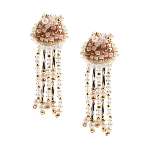 Jellyfish Beaded Earrings (Limited edition) - 065