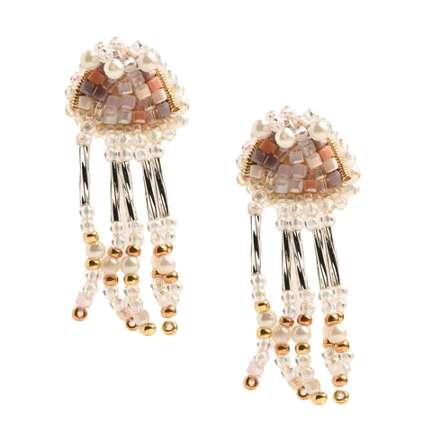 Jellyfish Beaded Earrings (Limited edition) - 061