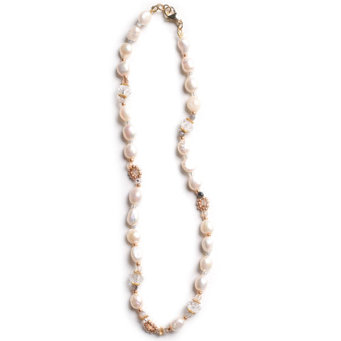 17" Pearl Necklace - Caffetta