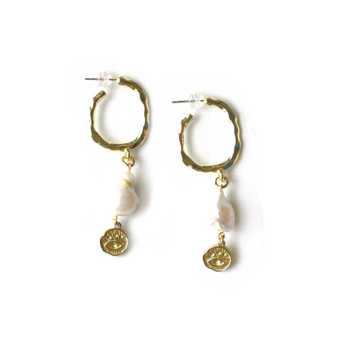 (HAIKINI X ENVET) Baroque Eye Earrings