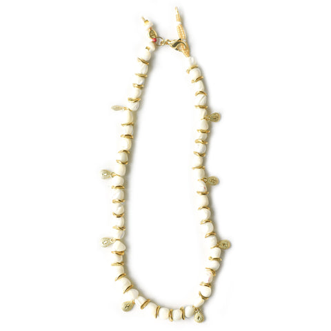 15" Sea-Shell-Sea-Shell Necklace