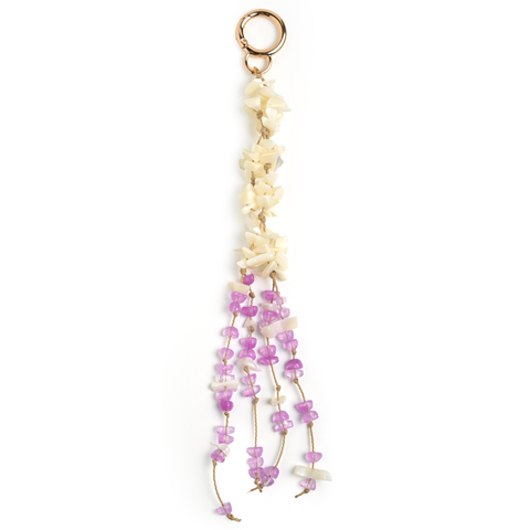 Flora Fringe Bag Charm