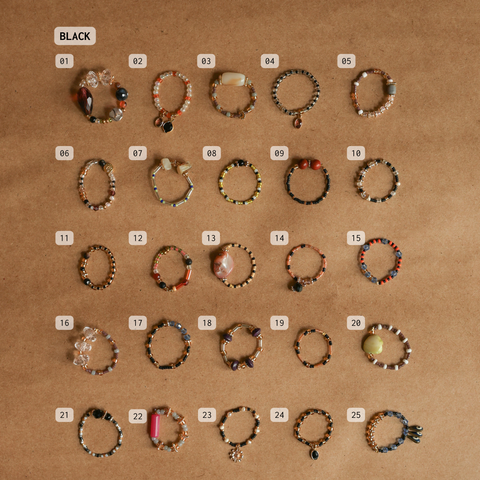 Birkenstock x Envet: Ring Charms (Black & White)