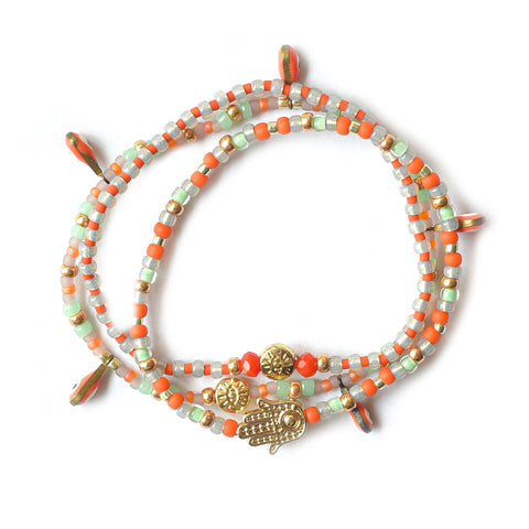 (SET OF BRACELETS) Coral Bay