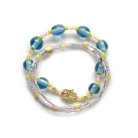 (SET OF BRACELETS) Lavender Swirl