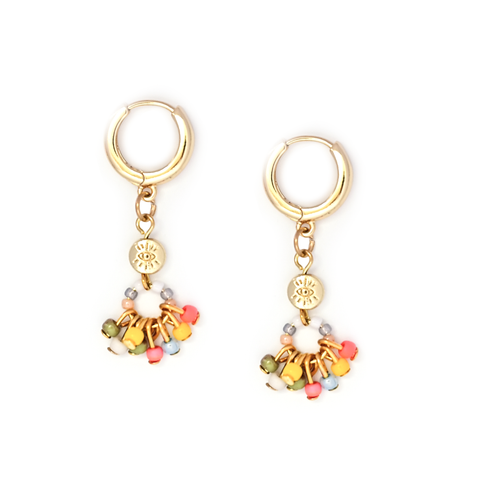 Nano Eye Earrings (Sashay Red)