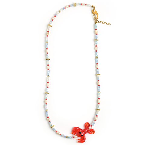 17" Lobster Bisque Necklace