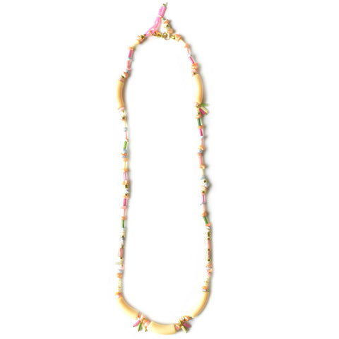 (HAIKINI X ENVET) 28" Macaroni necklace (comes in 3 colors)