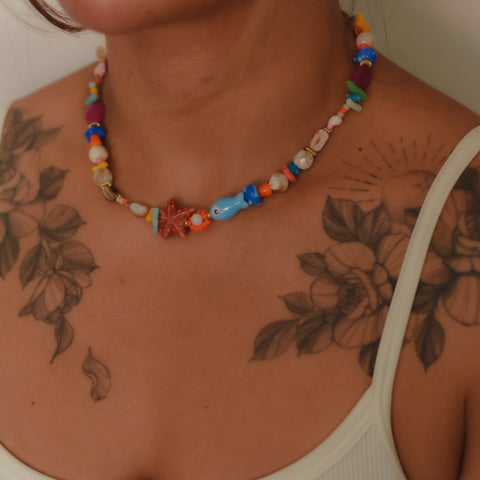 Colorful beaded necklace 