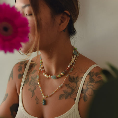16" Shitake Apple Necklace