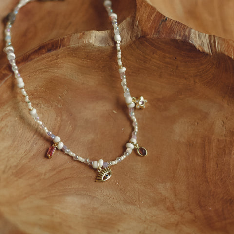 15" Charm Check Necklace