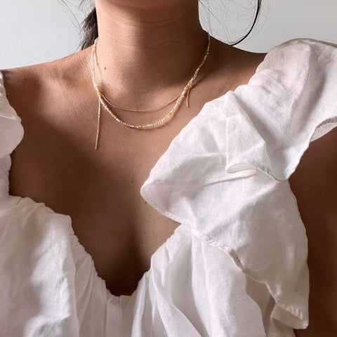 17" Gilded Mist Necklace