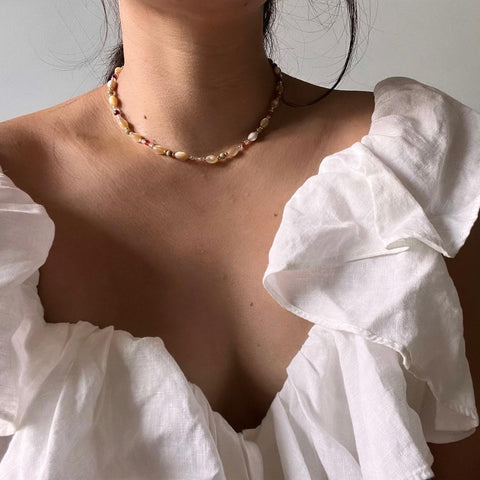 16" Alabaster Wine Necklace