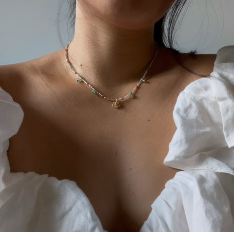 16" Jade Blush Necklace