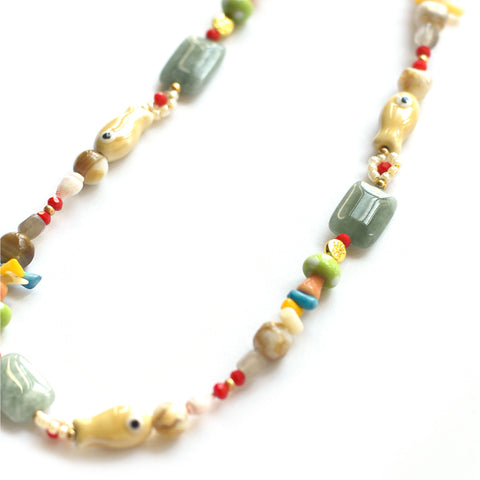 16" Shitake Apple Necklace