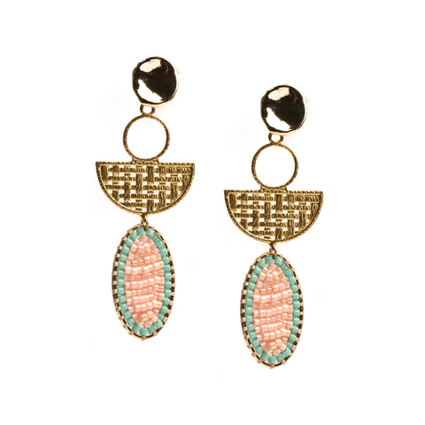 Beaded Earrings (Limited edition) - 058 (comes in two colours)