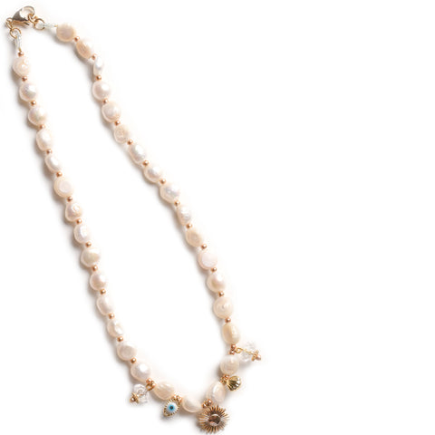 17" Pearl Necklace - Sunnypearl