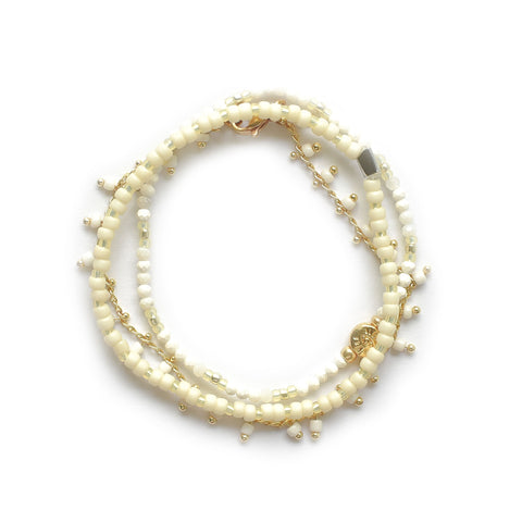 (SET OF BRACELETS) Nougat
