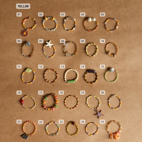 Birkenstock x Envet: Ring Charms (Orange & Yellow)