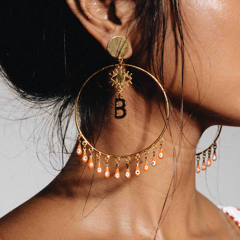 (Alphabet earrings) The Camira