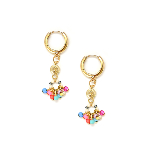 Nano Eye Earrings (Disco Pink)