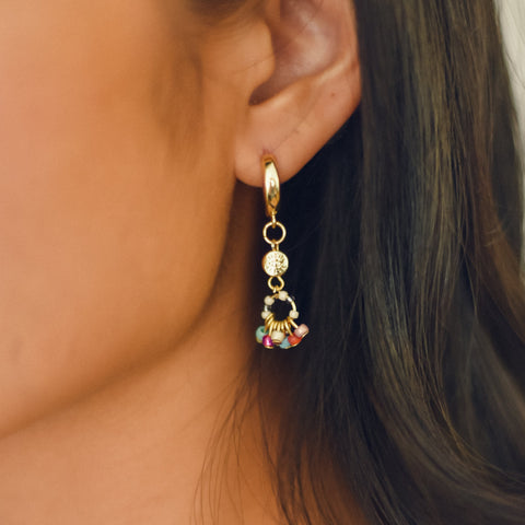 Nano Eye Earrings (Disco Pink)